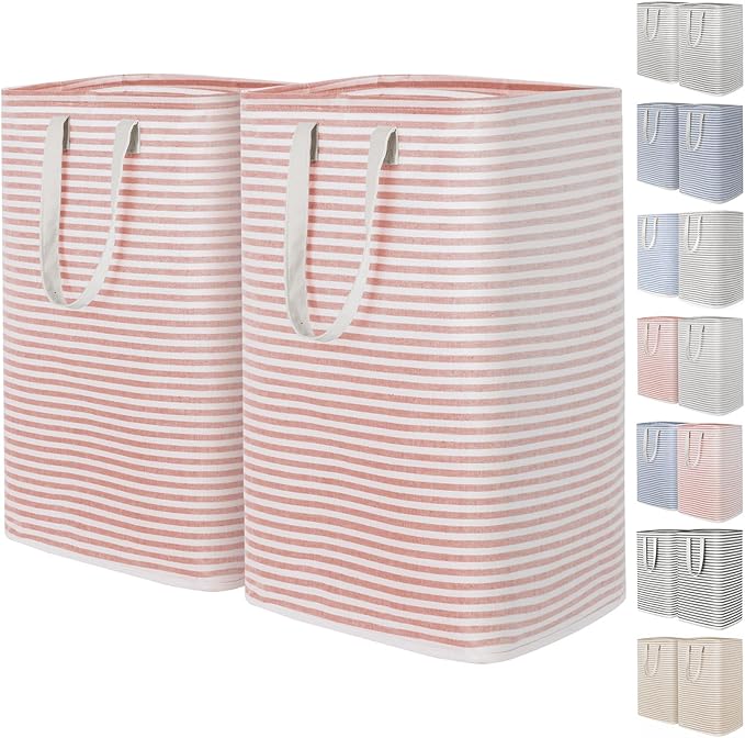 Lifewit 2 Pack Laundry Hamper Large Collapsible Laundry Baskets, Freestanding