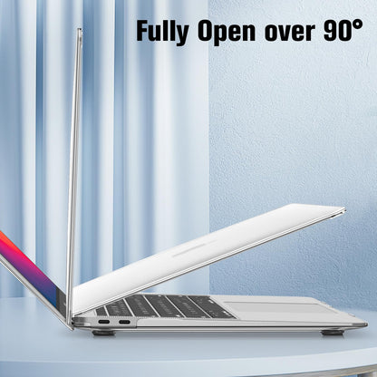 FINTIE Case Compatible with MacBook Air 13.3 inch (2020/2019/2018 Not for 2024) Model A2337(M1)/A2179/A1932, Protective Snap-On Hard Shell Cover Fit 13.3" Retina Display Touch ID, Crystal Clear