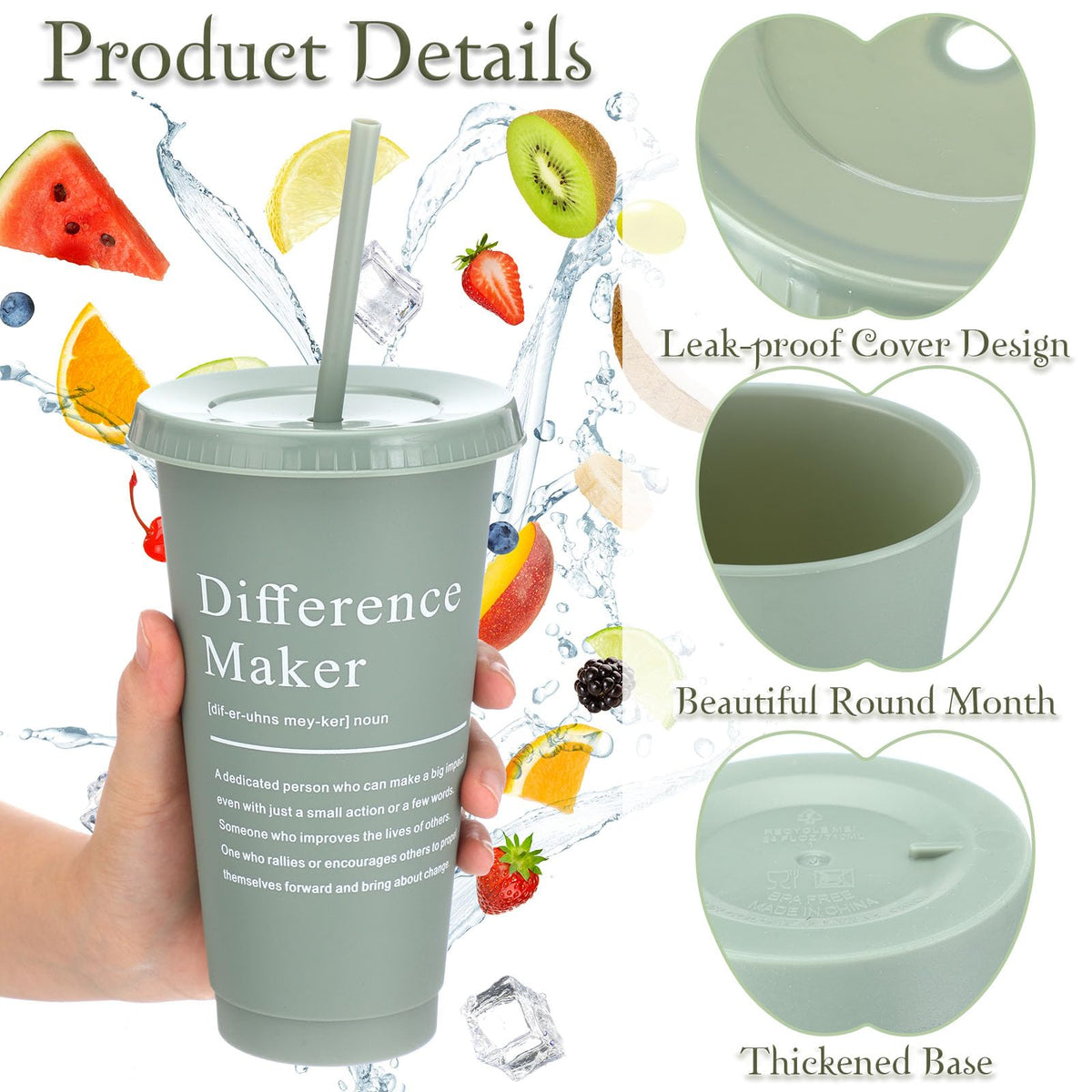 Marspark 20 Sets Difference Maker Gifts for Women Men, Employee Appreciation Gifts Bulk Inspirational Thank You Cup Motivational Notebooks with Pen for Team Teacher Coworker Office (Retro Color)