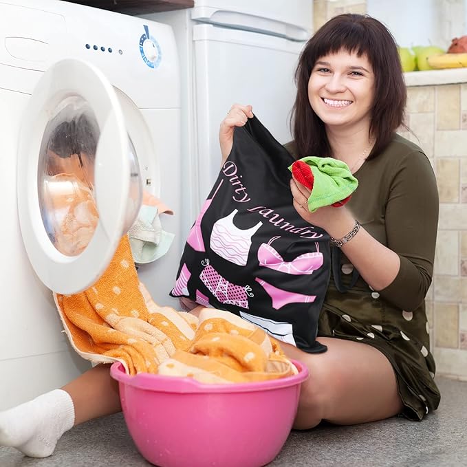 Shappy 2 Pcs Large Travel Laundry Bag Washable Waterproof Wet Dry Large Dirty