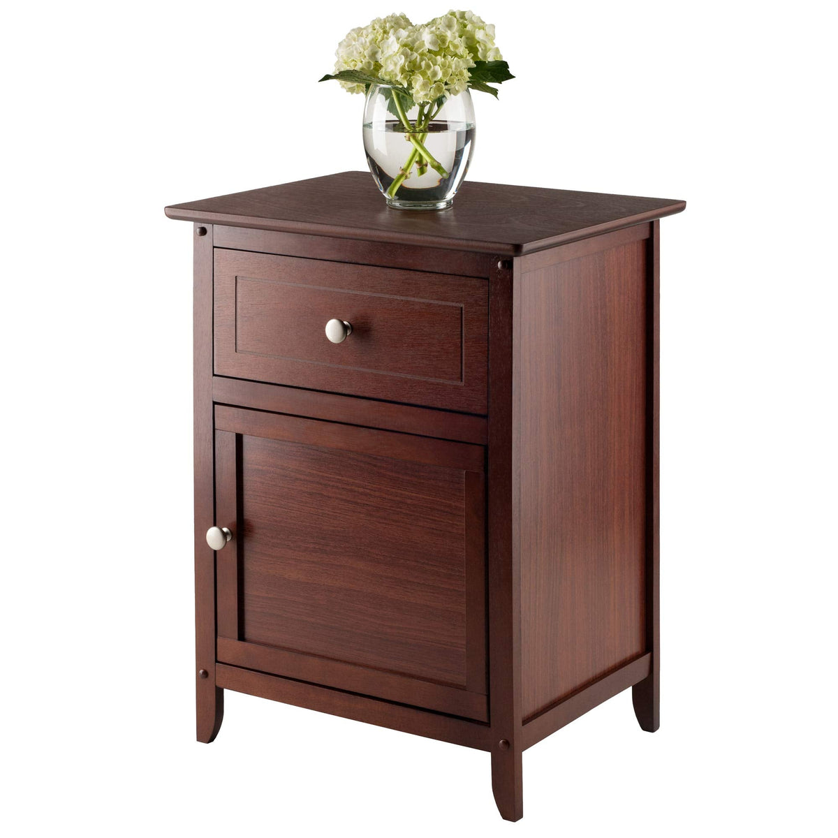 Winsome 25 x 18.9 x 14.96-Inch Wood Night Stand/Accent Table, Brown (94215)