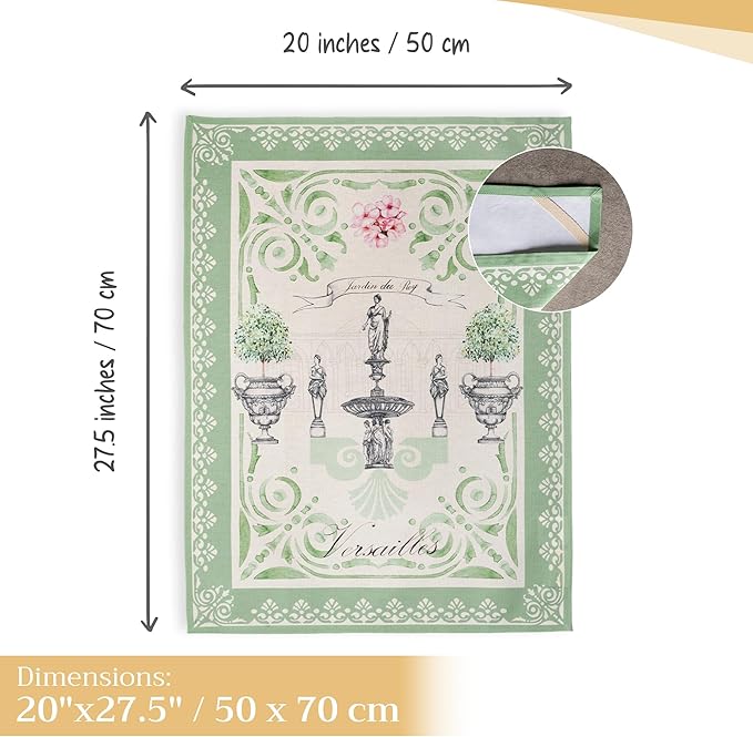 Maison d' Hermine Kitchen Towels Set of 2 100% Cotton 27.50" x 20" Reusable