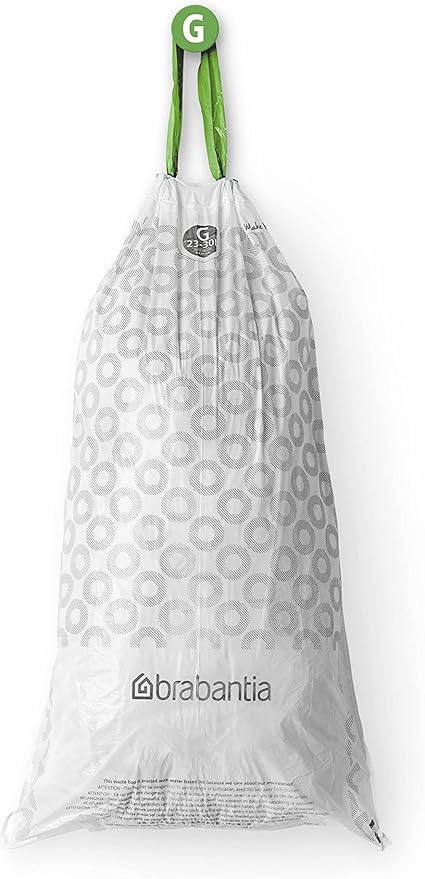 Brabantia PerfectFit Trash Bags Thick Plastic Trash Can Liners