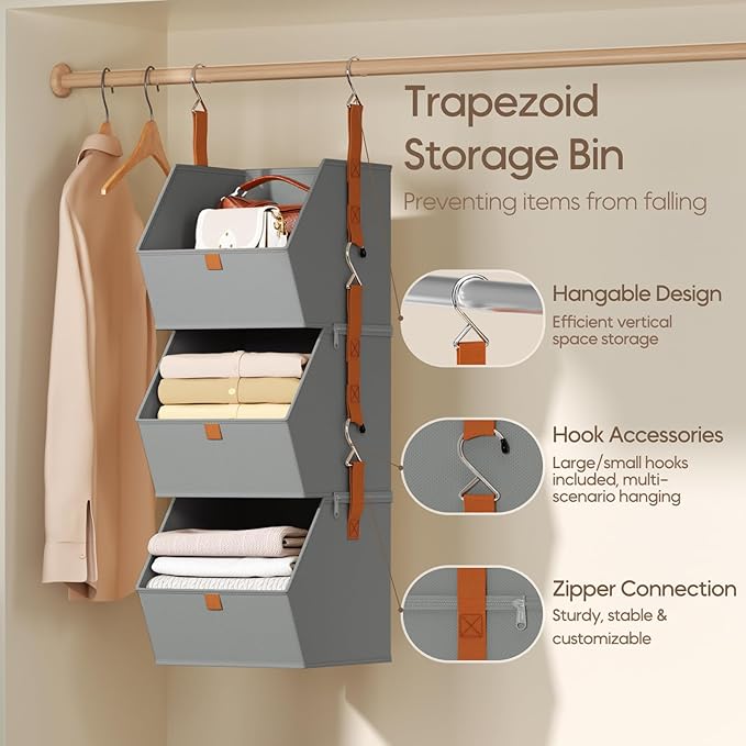 Collapsible Hanging Closet Organizer