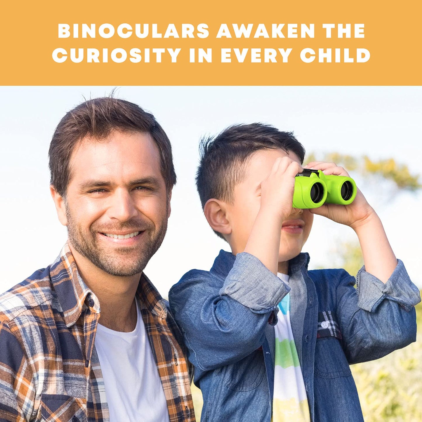 Binoculars for Kids – Perfect Toy for Little Boys and Girls – Extensive Set Incl. Magnifying Glass & Compass – Powerful Magnification 8X21 – 3 to 12 Year Old Kids for Toddler