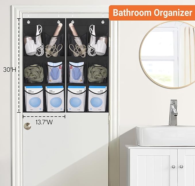 KIMBORA 2 Packs Narrow Over the Door/Wall Shoe Organizer, Small Hanging Shoe