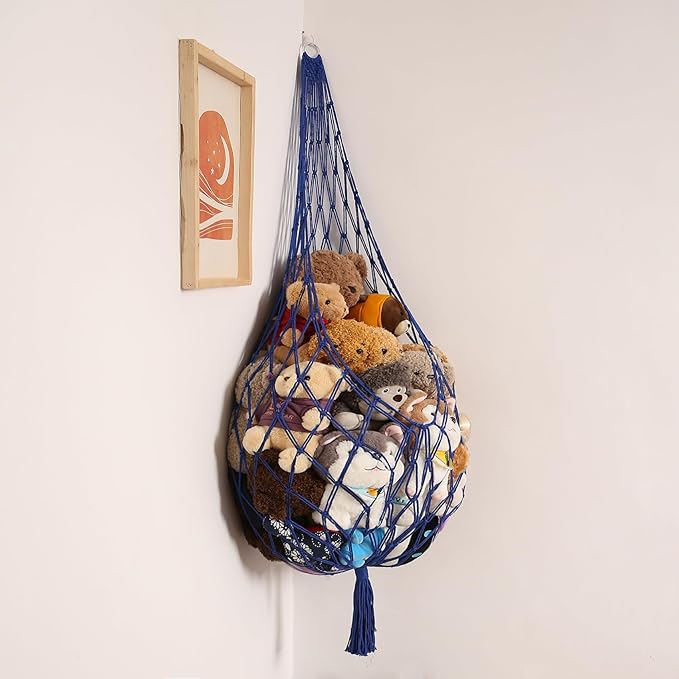 Novel Stuffed Animal Hammock Corner Hanging Net
