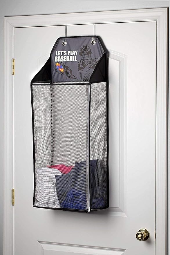 Store & Score Over The Door Hanging Kids Fun LED Baseball Light-Up Collapsible