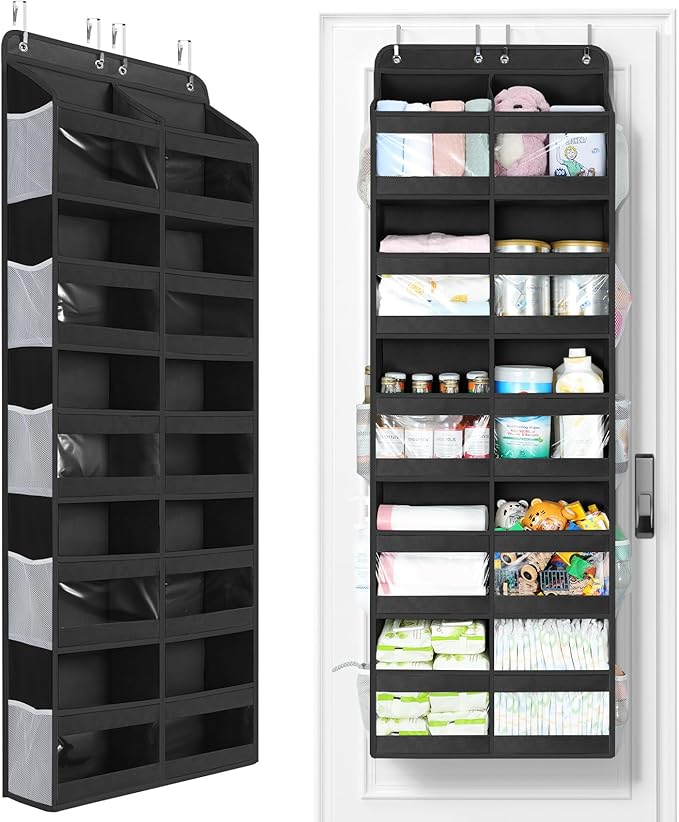 Yecaye 5-Tier Over The Door Organizer Dual-Column, 80lbs Load Over The Door