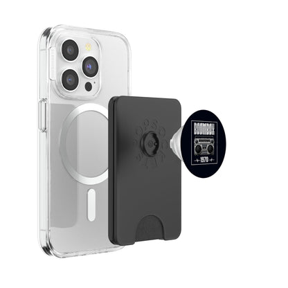 Boombox CD Player Cassette Audio AM FM Radio 1970 Birthday PopSockets PopWallet for MagSafe