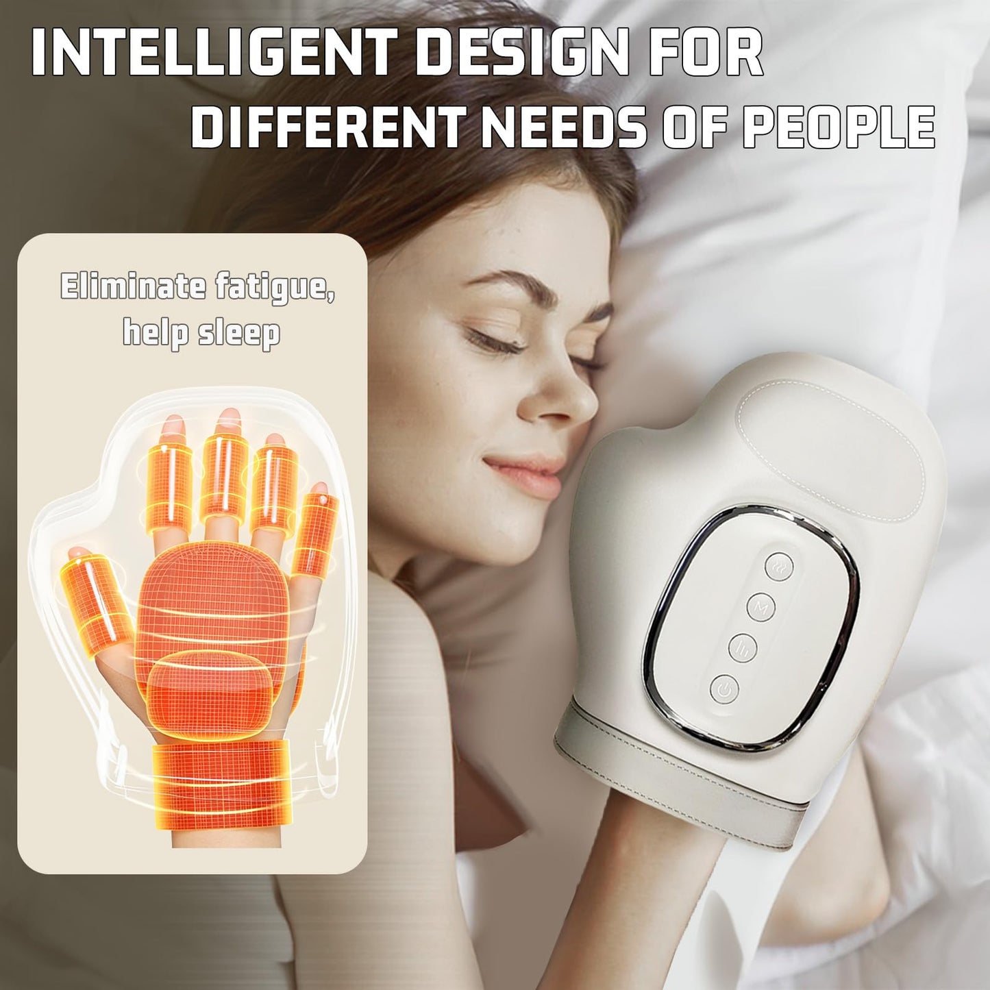 VIOXIA Mothers Day Gifts Hand Massager with Heat and Compression, Cordless for Arthritis & Carpal Tunnel Relief – Longer Battery Life, Enhanced Thumb Massage, Ideal for Stress & Gifts for Men/Women
