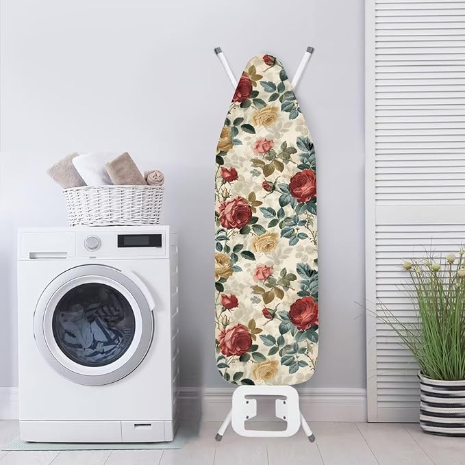 Vintage Rose Ironing Board Padded Cover Dust Covers Stretchable Iron Board