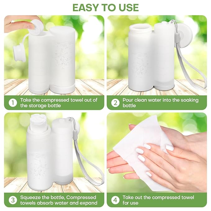 Compressed Towel Tablets 120 Count