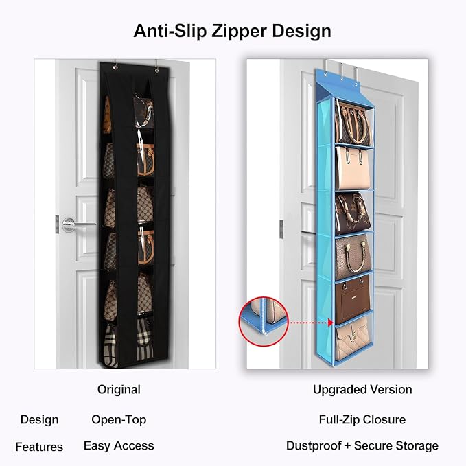 Lirex Over The Door Purse Organizer & Purse Shelf