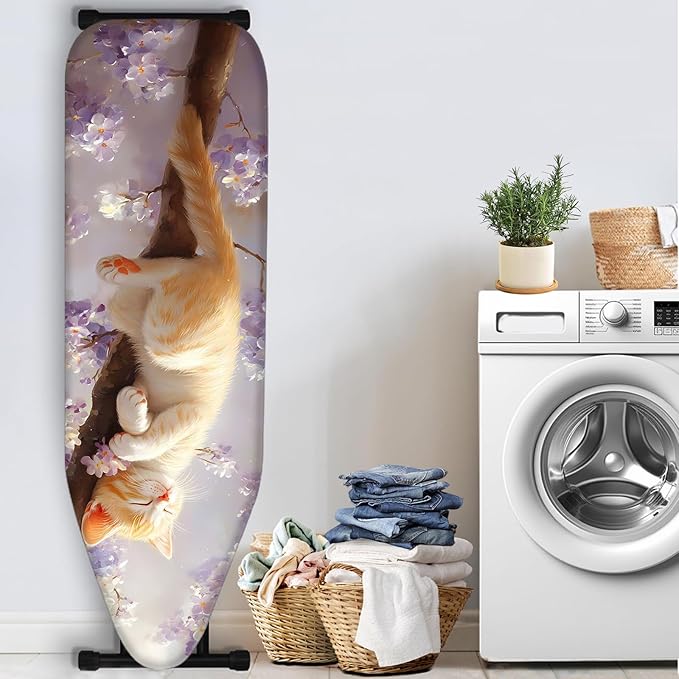 Nuxovilar Sleeping Orange Kitten Among Blossoms Ironing Board Cover, This Cover