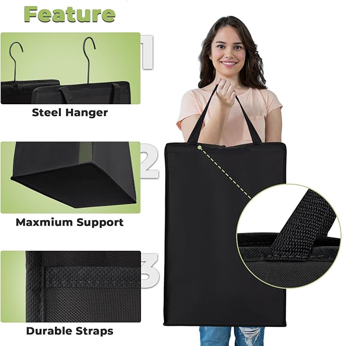FENTEC Fentec Hanging Laundry Hamper, Hanging Laundry Basket, Slim Laundry