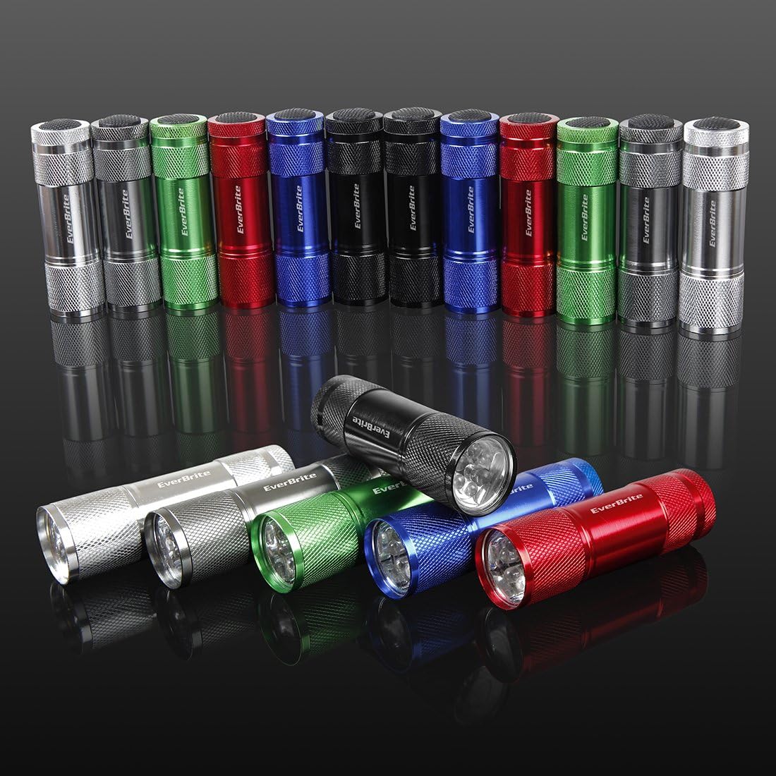 EverBrite 18-Pack LED Mini Pocket Torch, Small Keyring Torches Flashlight, Ideal for Camping Hiking Traveling Cycling Outdoors Party, Batteries Included