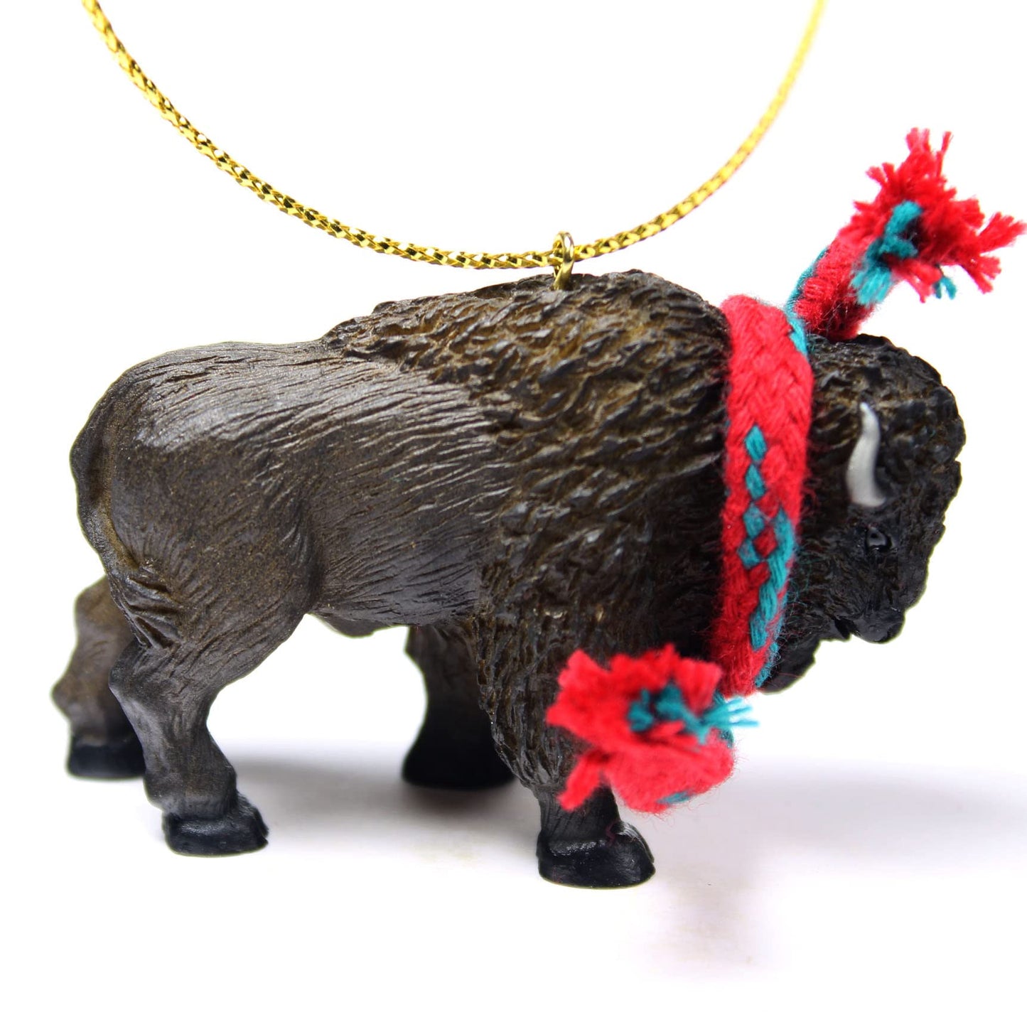 Conversation Concepts Buffalo Tiny Miniature One Christmas Ornament - Delightful! (Red)