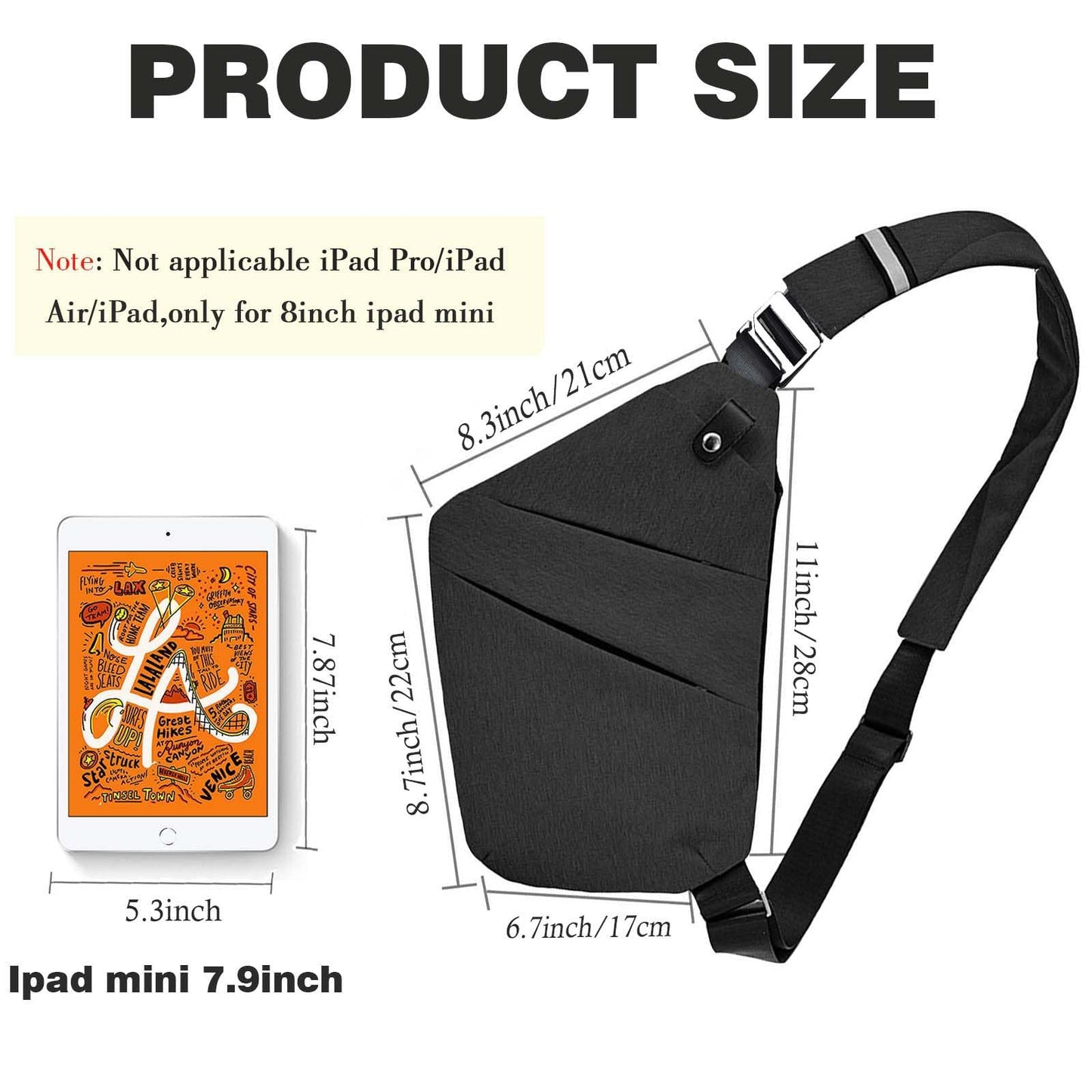 Fibrdoo Anti Theft Crossbody Bag for Women Men, Travel Purse Anti Theft Crossbody Sling Bag Shoulder Bag for Casual