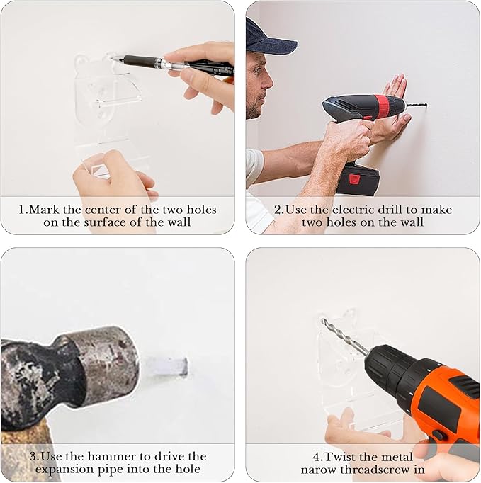 Electric Toothbrush Holder Wall Mounted, Electric Toothbrush Cord Organizer