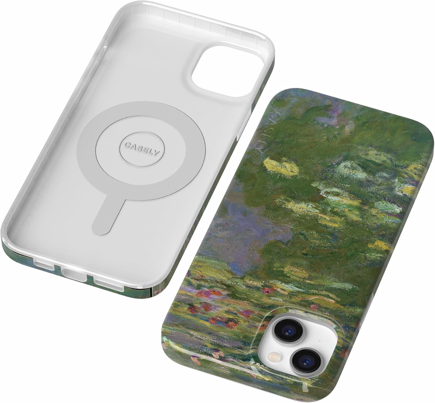 Casely iPhone 14 Case | Fit Check | Neutral Checkerboard | Compatible with MagSafe | Classic Ultra Slim Design