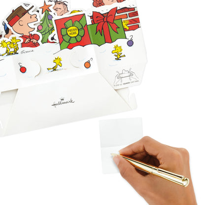 Hallmark Paper Wonder Peanuts Displayable Pop Up Christmas Card with Light and Sound (Charlie Brown Christmas Tree, Plays Christmastime is Here)