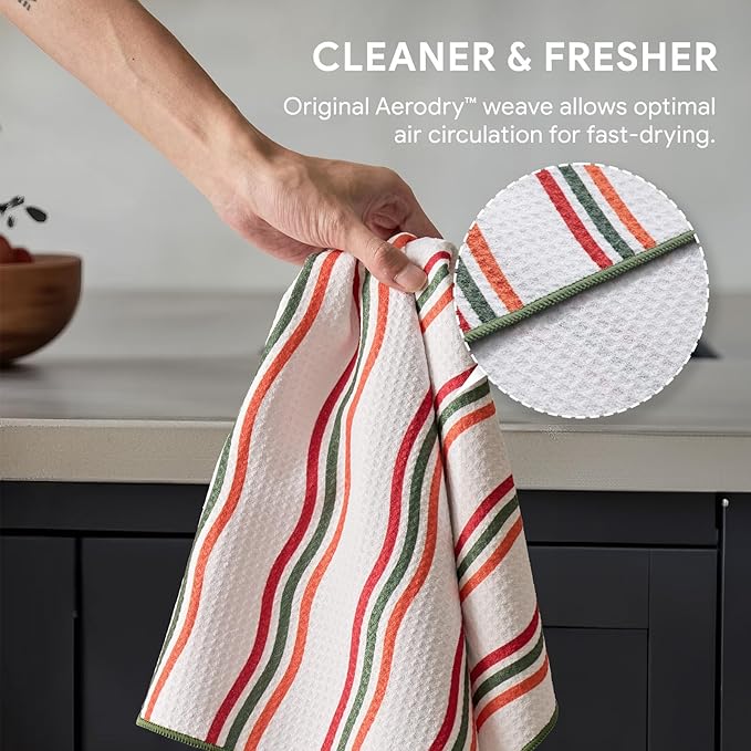 RECYCO Waffle Kitchen Towel Set of 2