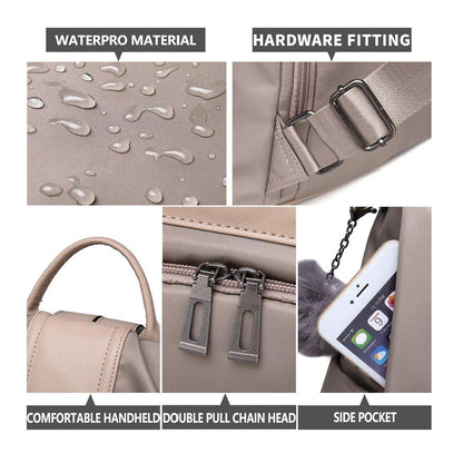 LOSMILE Women's Backpack, Rucksack Nylon School Bag Ladies Handbag Shoulder Bags Lightweight Daypack Anti-Theft Bags