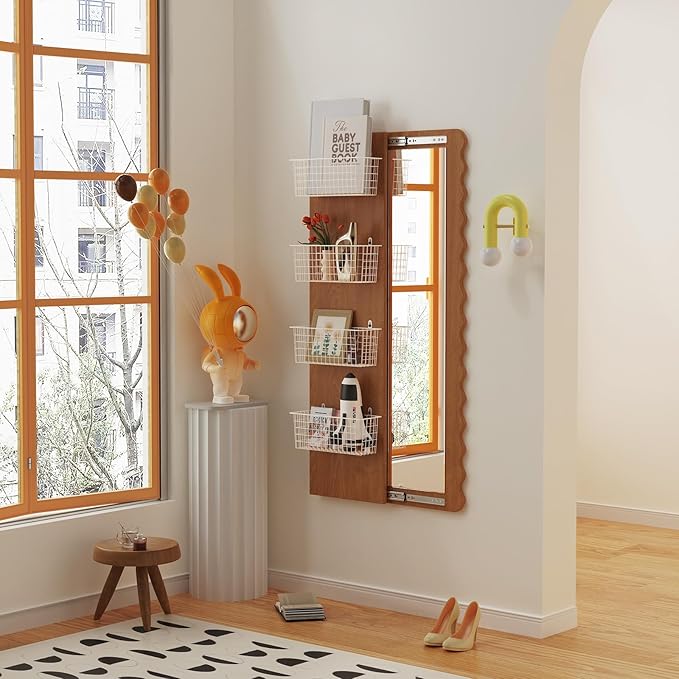 MaraFansie [Extra Large Wire Basket 2-Pack Hanging Wall Organizer Cabinet