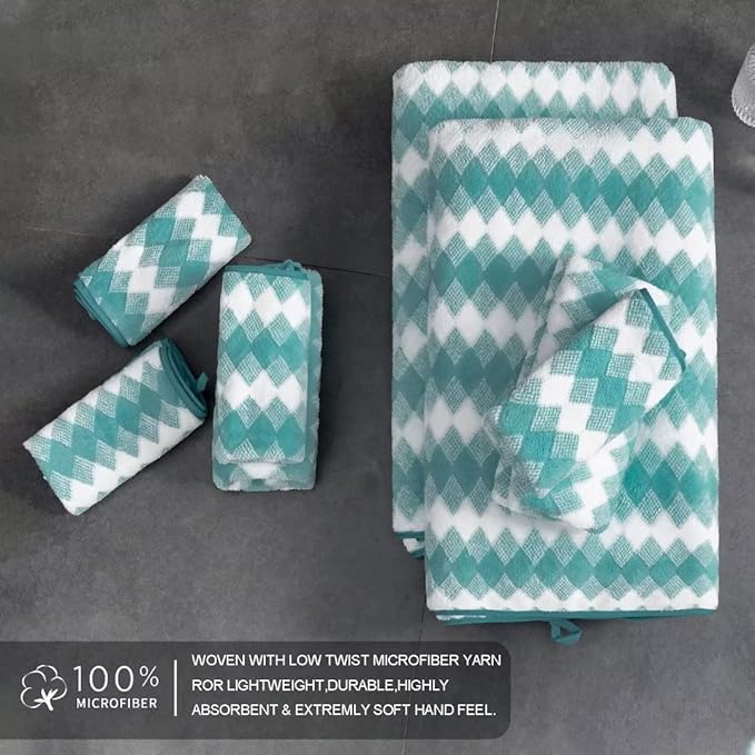 Hand Towels Set 2 Pack-16“x31” Ultra Soft Microfibers Bathroom Towel Set Highly