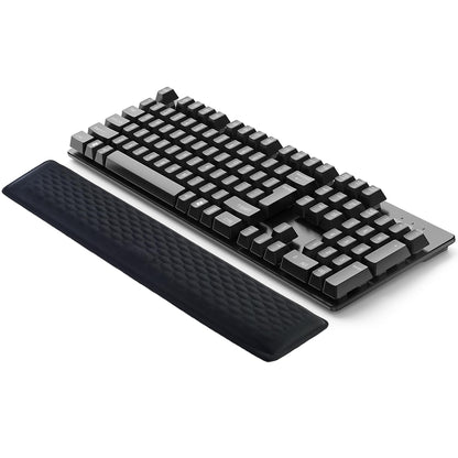 Ergonomic Memory Foam Keyboard Wrist Rest Pad, Extra-Wide Black, Soft Non-Slip Arm Cushion for Computer, Laptop & Desk | Pain Relief & Typing Comfort for Office & Gaming Use