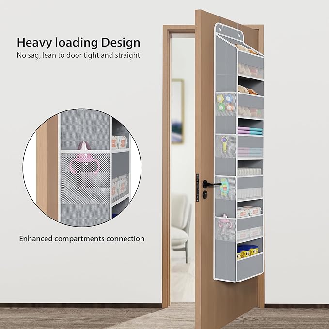 Univivi Door Hanging Organizer Nursery Closet Cabinet Baby Storage
