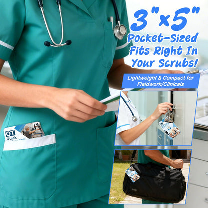OCQOTAT Occupational Therapy Reference Set -General Adult Rehab Quick Pocket Guide, Occupational Therapy Tools Must-Have Gifts for Therapist,Students 3"×5"(32 Pages)