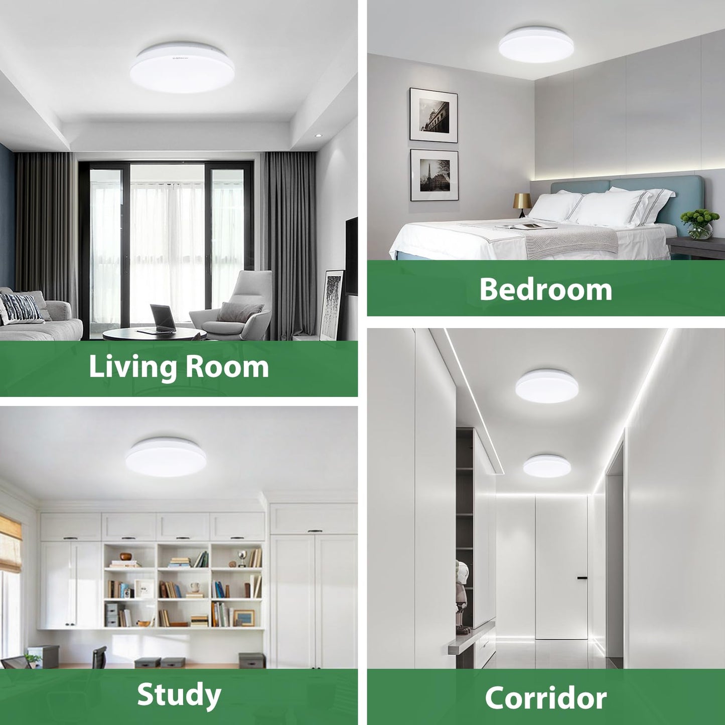 Aigostar 40W T9 Circular Fluorescent Light Tubes, Energy Saving Fluorescent Tube Lights 6500K Cool White G10q 2800LM