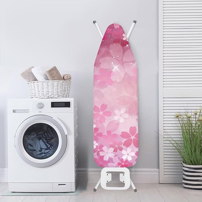 Pink Iron Board Cover Cherry Blossom Ironing Board Cover and Pad Soft Stain