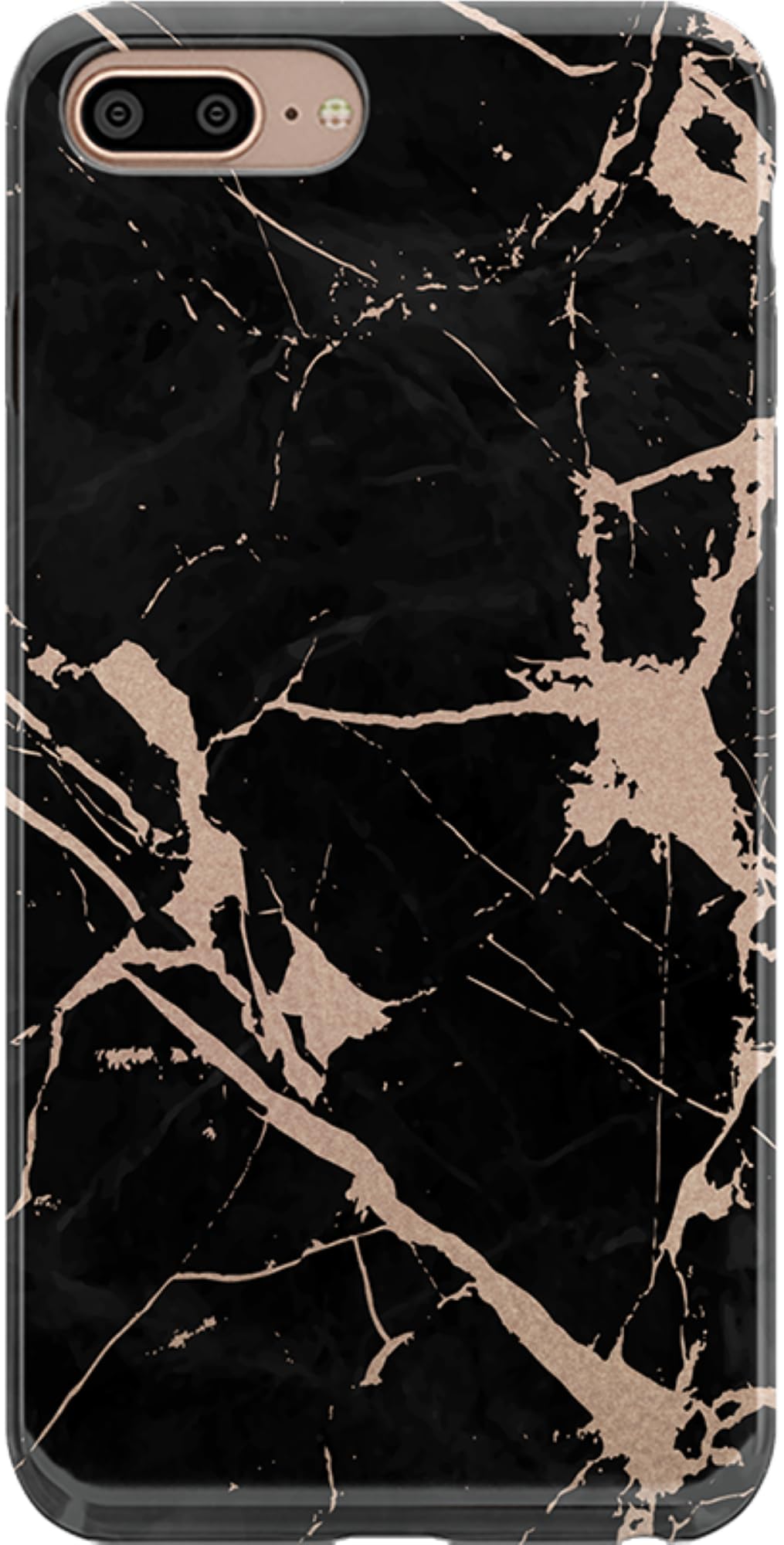Casely iPhone 6/7/8 Plus Case | Stepping Up | Geo Rose Gold Marble | Classic Ultra Slim Design