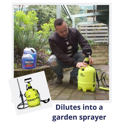 Wet & Forget Mould, Lichen & Algae Remover, Outdoor Patio Cleaner, Black Spot Remover, Bleach Free, 5L