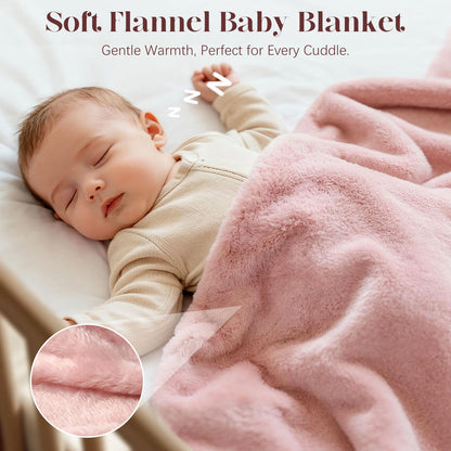 Golray Newborn Baby Girl Gifts New Born Cloths Baby Shower Gift with Bodysuit Cloth Soft Shoes/Socks/Blanket/Headband/Crochet Rabbit Toy/Greeting Card, New Born Essentials Baby Girl Gift Basket Stuff