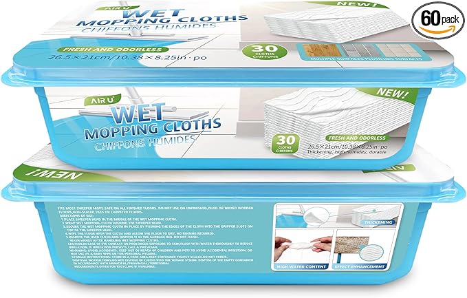 Upgraded Wet Mop Refills for Swiffer Sweeper Wet Pads