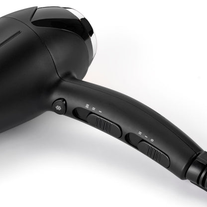 BaByliss Turbo Smooth Hair Dryer - 2200W Powerful Blow Dryer, Large Diffuser, Ionic Frizz-Free Conditioning, 3 Heat & 2 Speed Settings, Black, 5572U