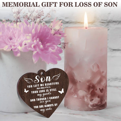 Boiveco Memorial Gifts for Loss of Son, Sympathy Gift for Loss of Son Memorial Picture Frame, In Memory of Son Grief Remembrance Bereavement Gifts for Loss of Son, Display Two 4x6 Photos