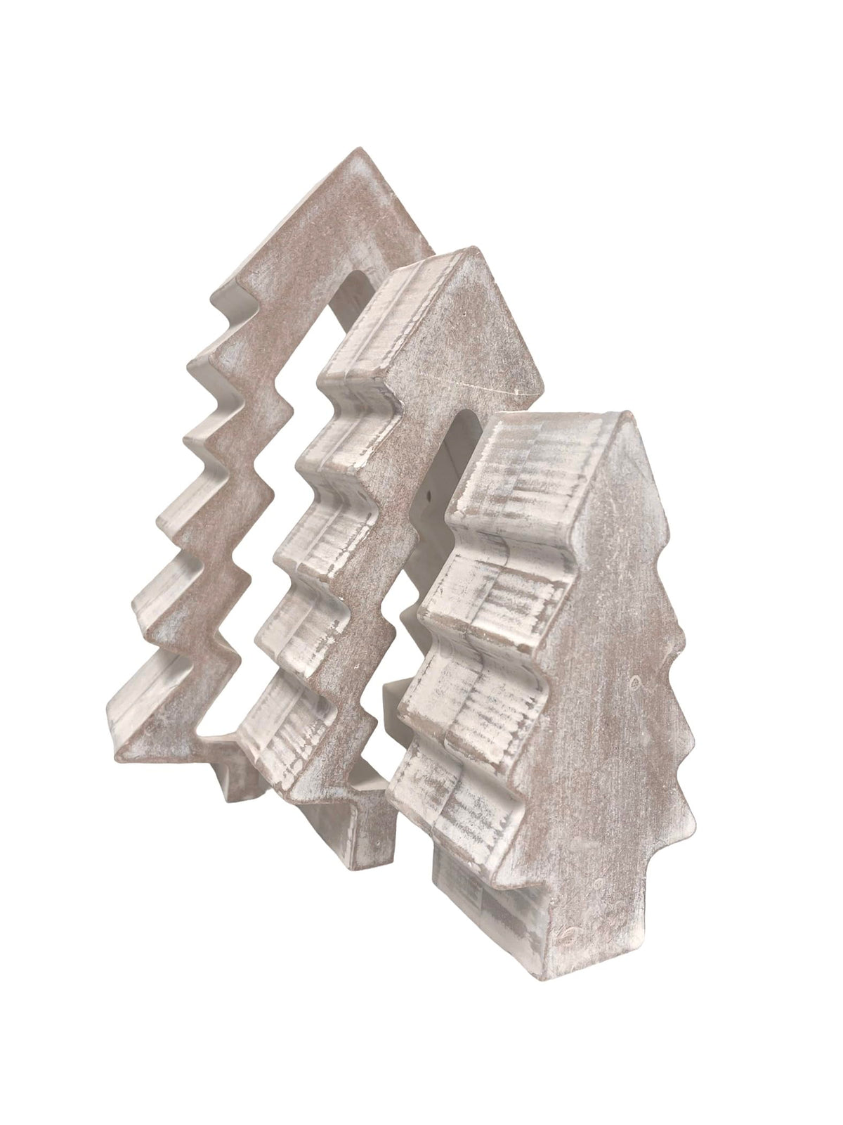 ReLIVE Wooden Block Nested Tree - Christmas Decoration - Collectible Figurine - Holiday Décor - Tabletop - Winter Decorations - Gift Idea