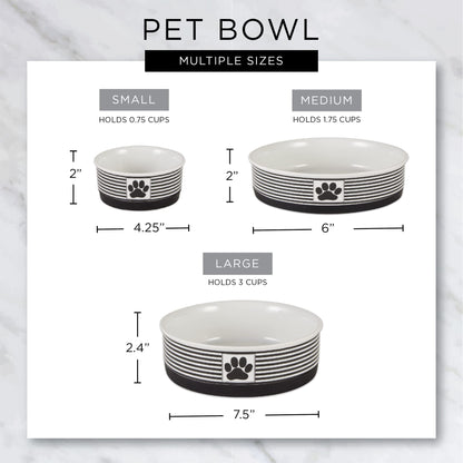 Bone Dry Lattice Collection Pet Bowl & Canister, Small Set, 4.25x2 inches, Hunter Green, 2 Piece