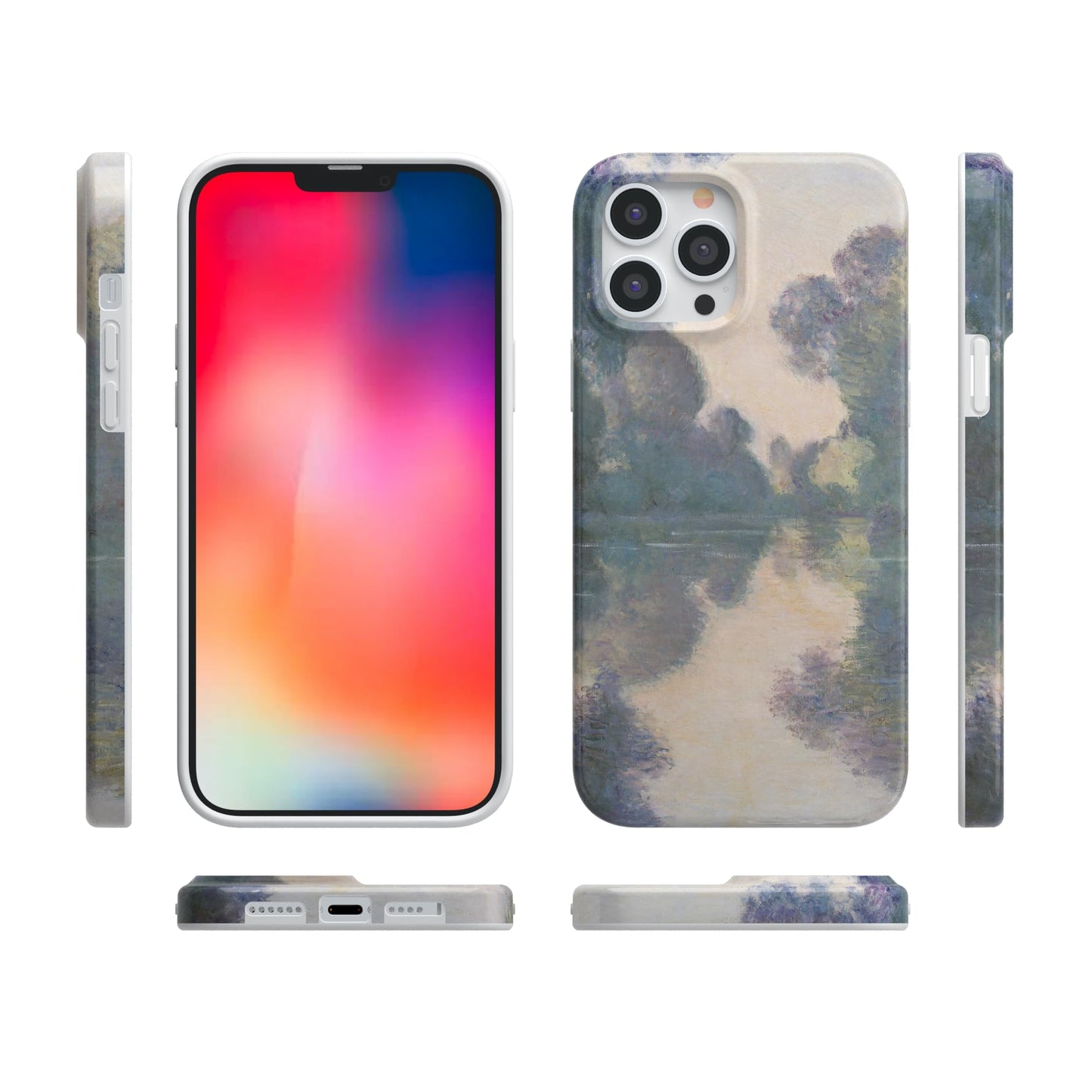 Casely iPhone 13 Pro Max Case | Here Comes The Sun | Colorblock Sunset | Classic Ultra Slim Case Design