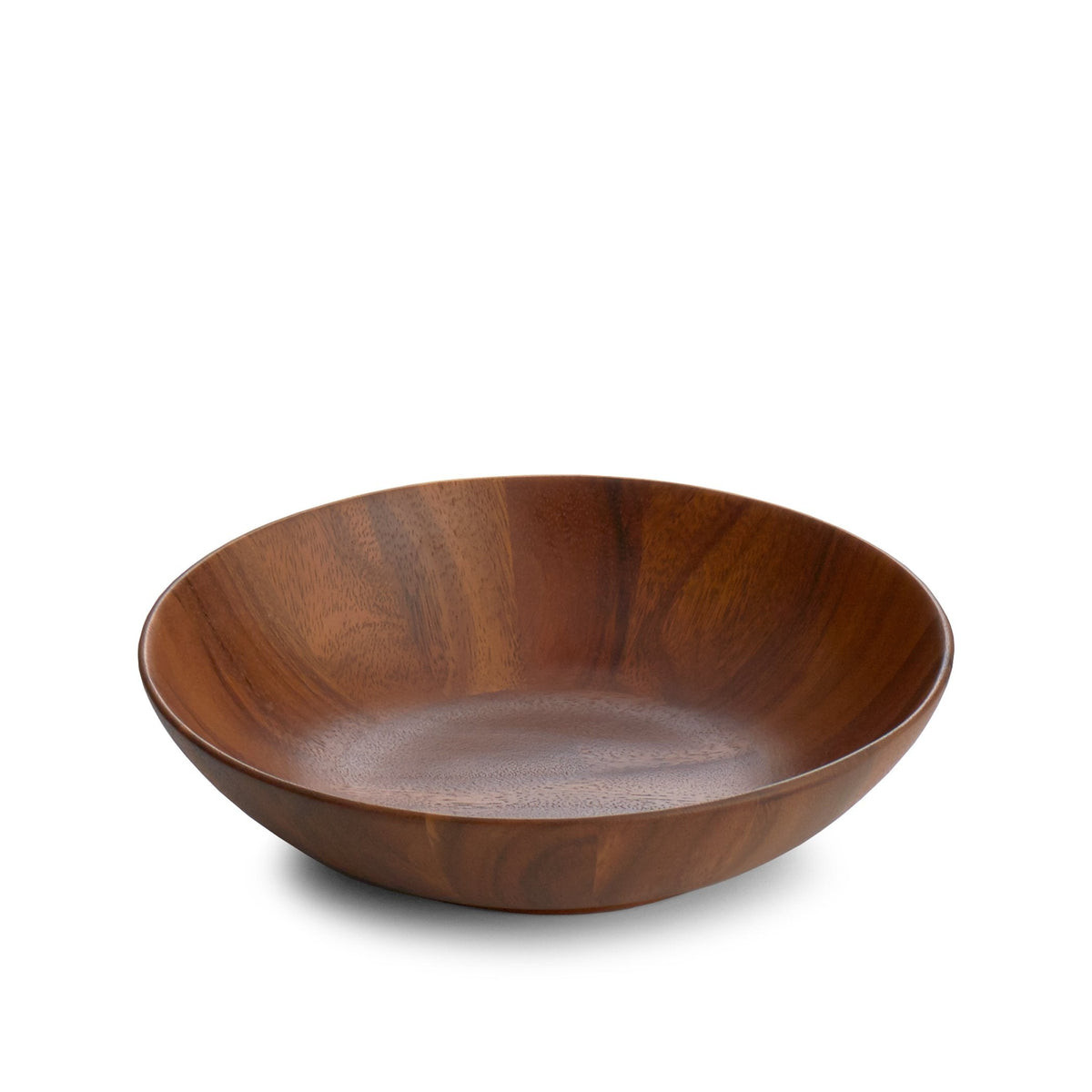 Nambé Skye Wood Salad Bowl – Compact Acacia Wood & Small Individual Serving Dish, Smooth Finish, Elegant & Durable, Featuring Natural Grain – Casual to Formal Dining, 9-Inch x 2-Inch Tableware