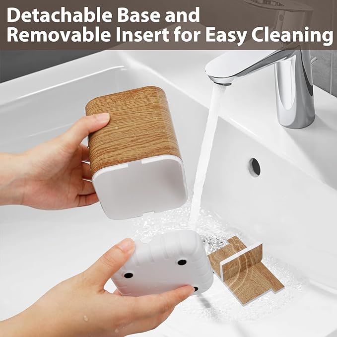 Boperzi Toothbrush Holders for Bathrooms Organizer Countertop, Detachable