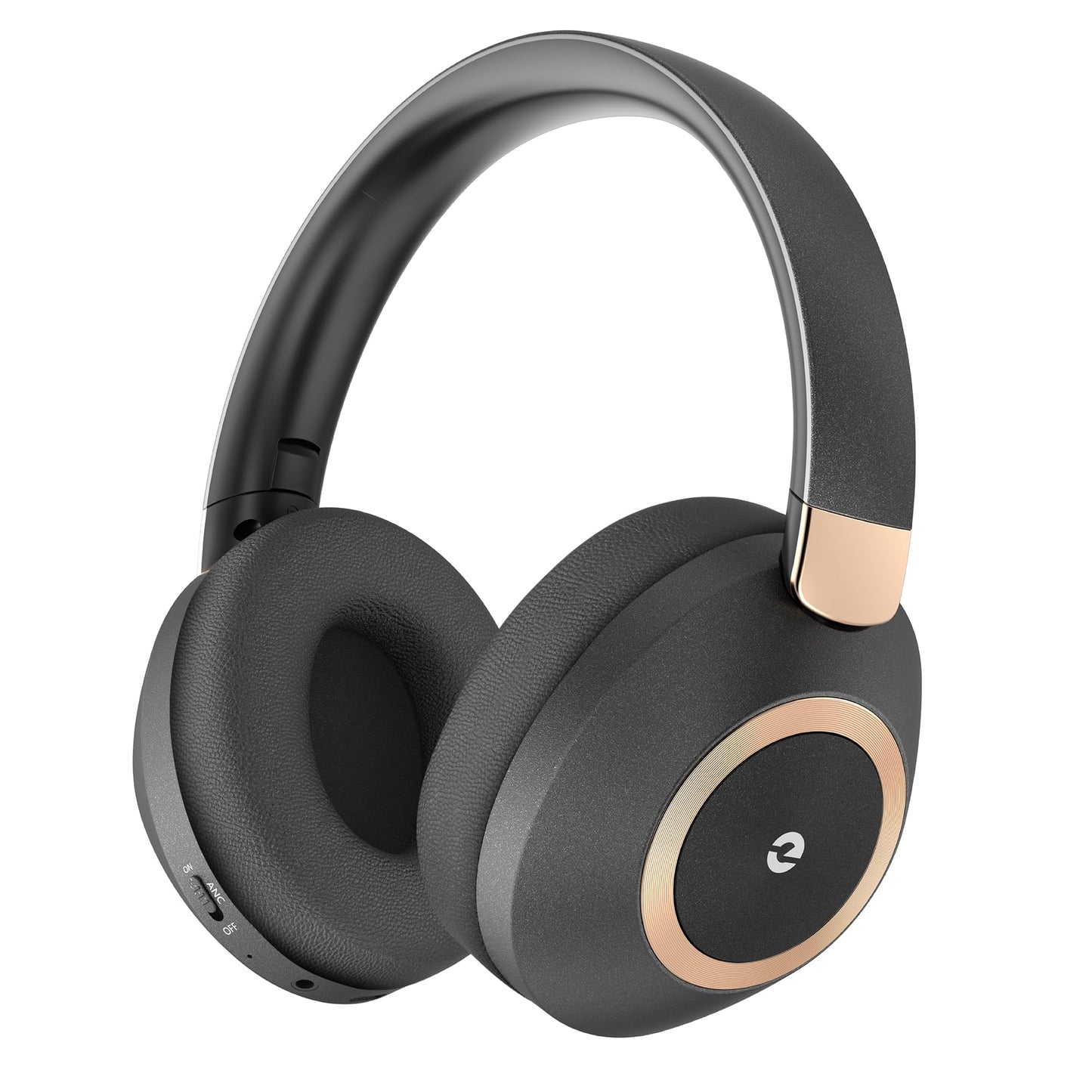 Active Noise Cancelling Headphones, 100H Playtime Headphones Wireless Bluetooth, Bluetooth Headphones with Microphone, Over- Ear Wireless Headphone with Deep Bass,Fast Charging for Travel,Office,Home