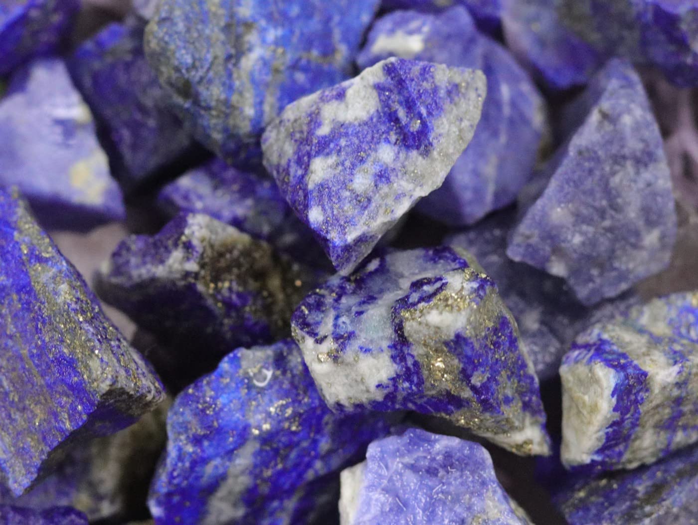 YATOJUZI Blue Solidate 1lb Bulk Natural Healing Crystals Raw Rough Rocks Stones Sets for Cabbing Tumbling Cutting Lapidary Polishing Reiki Crytsal Healing Wire Wrapping Decoration Gemstone