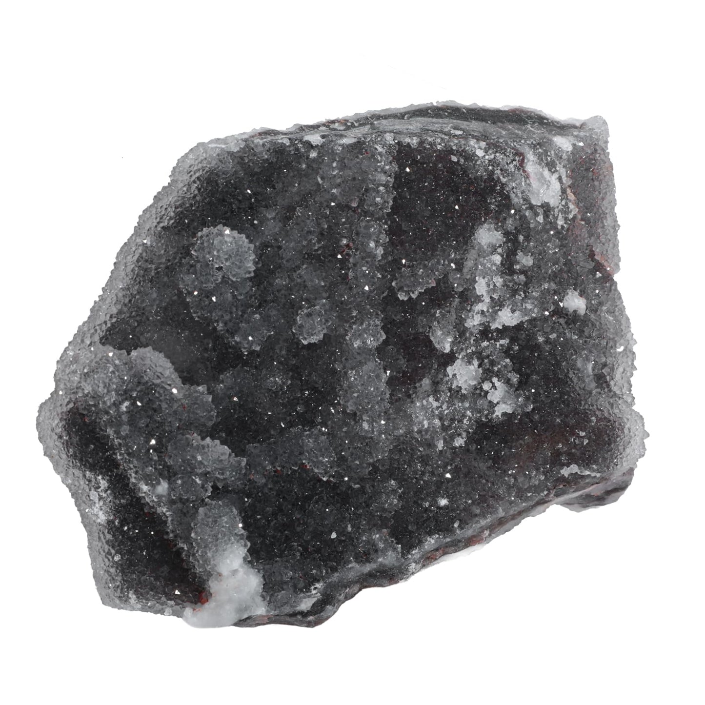 mookaitedecor Natural Sphalerite Crystal Geode Cluster, Irregular Shape Healing Stone Rock Mineral Black Sphalerite Specimen for Healing Home Decor, 0.22-0.44 LB