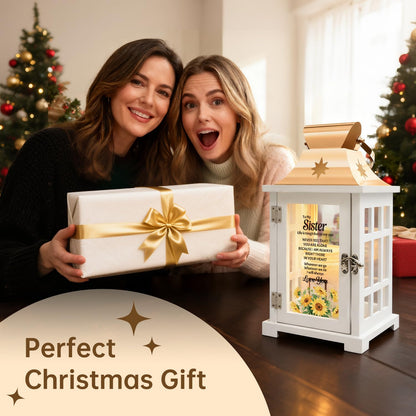 Nowizen Sister Gifts from Sister, Candle Warmer Lamp Lantern with Timer, Christmas Birthday Gifts for Sisters from Sisters - Thanksgiving Gifts